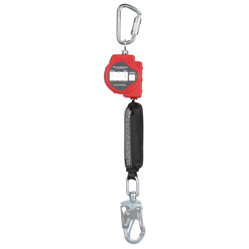 3M Protecta Self-Retracting Lifeline with Carabiner 3100514, Web, Swivel Snap Hook, 11ft from GME Supply